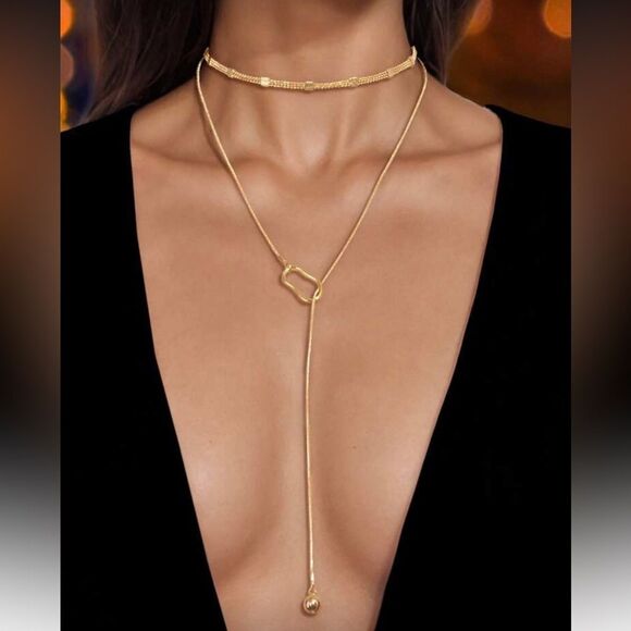 Anthropologie Jewelry - Elegant Gold set Necklace R104